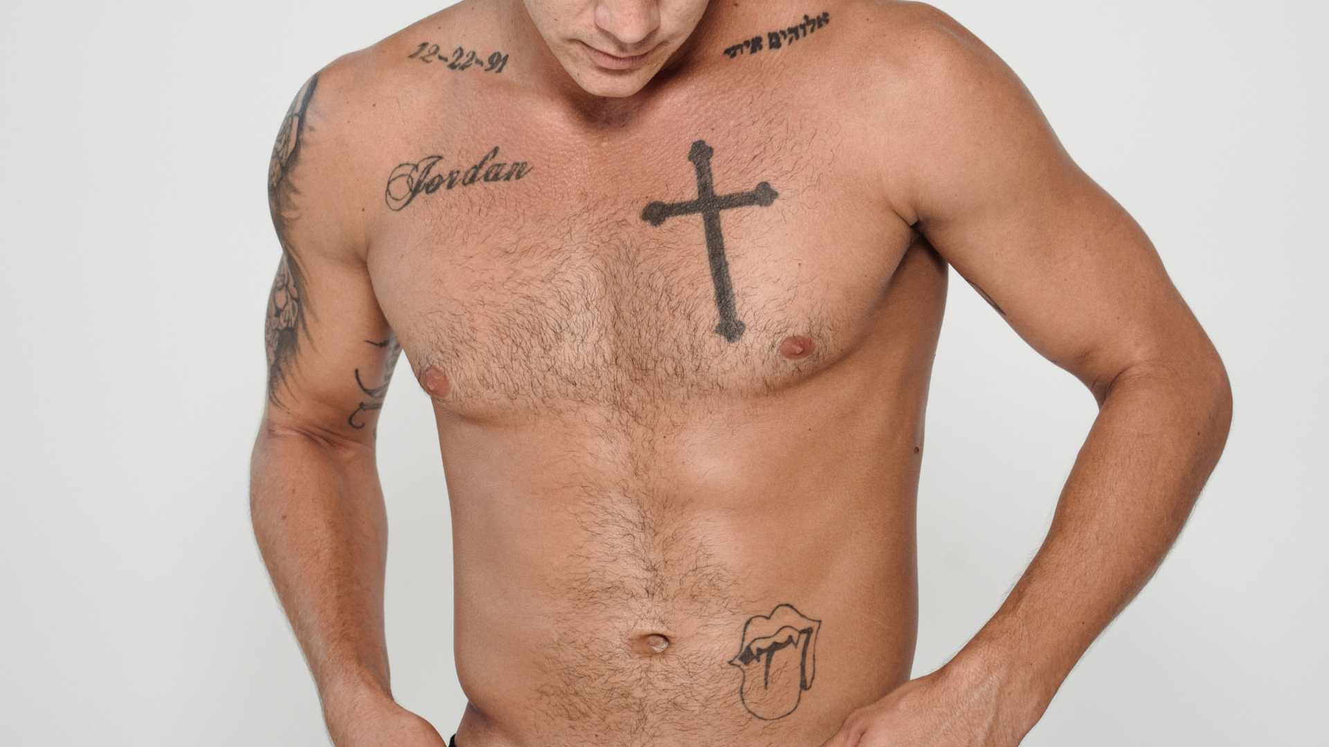 cross tattoo with bible verse